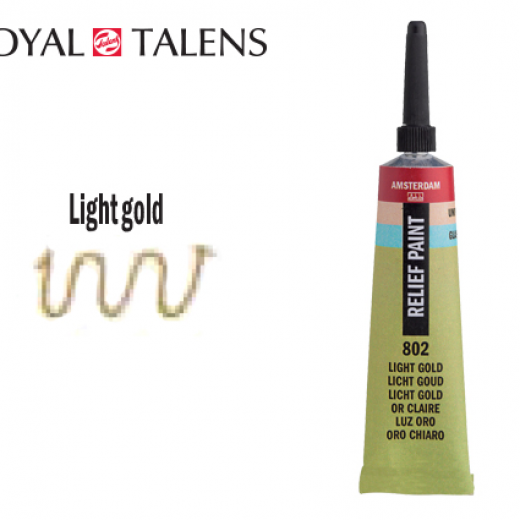 Εικόνα για TALENS ΠΕΡΙΓΡΑΜΜΑ ΓΥΑΛΙΟΥ 20ml AMS DECO RELIEF LIGHT GOLD 