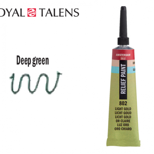 Εικόνα για TALENS ΠΕΡΙΓΡΑΜΜΑ ΓΥΑΛΙΟΥ 20ml AMS DECO RELIEF GREEN