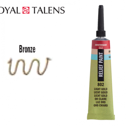 Εικόνα για TALENS ΠΕΡΙΓΡΑΜΜΑ ΓΥΑΛΙΟΥ 20ml AMS DECO RELIEF BRONZE