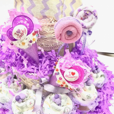 Εικόνα 2 για Μωρότουρτα για κοριτσάκι - DiapierCake Baby Lollipop- Cupcake