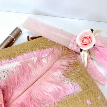 Εικόνα 2 για Luxury Edition Λαμπάδα Rose & Feather