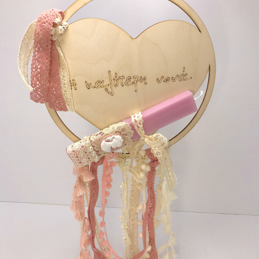 Εικόνα για Λαμπάδα με βάση Romantic " Η καλύτερη Νονά "