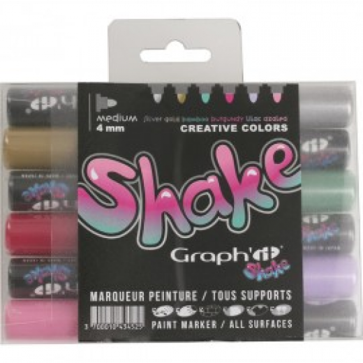 Εικόνα για ΜΑΡΚΑΔΟΡΟΙ SHAKE MEDIUM CREATIVE ΣΕΤ 6 ΤΕΜΑΧΙΩΝ