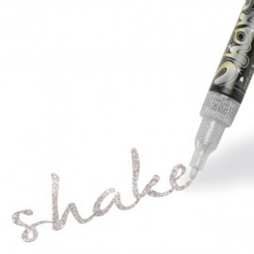 Εικόνα για ΜΑΡΚΑΔΟΡΟΙ SHAKE FINE GLITTER SILVER