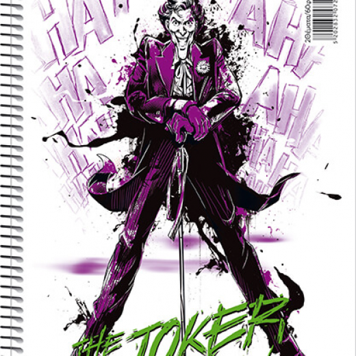 Εικόνα για ΤΕΤΡΑΔΙΑ ΜΟΝΟ ΣΠΙΡΑΛ THE JOKER 120Φ.