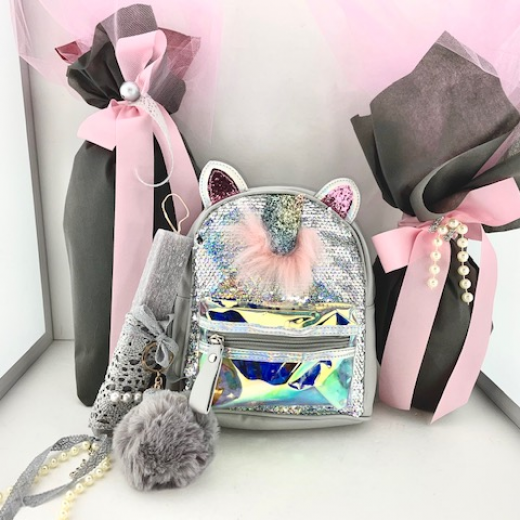 Εικόνα για Σετ Λαμπάδας Total Silver Unicorn Bag