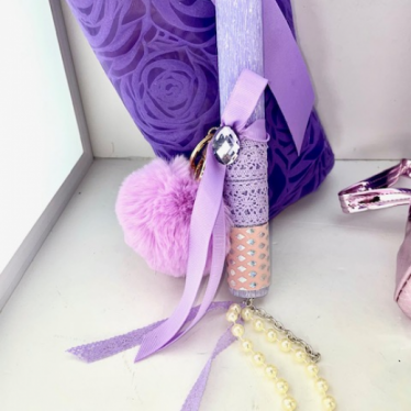 Εικόνα 2 για Σετ Λαμπάδας Metallic Pink Unicorn Bag