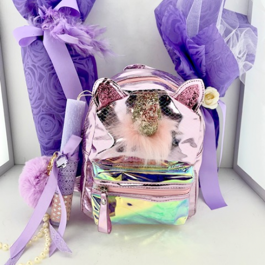 Εικόνα για Σετ Λαμπάδας Metallic Pink Unicorn Bag