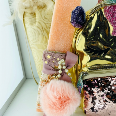 Εικόνα 2 για Σετ Λαμπάδας  Gold Metallic Unicorn Bag