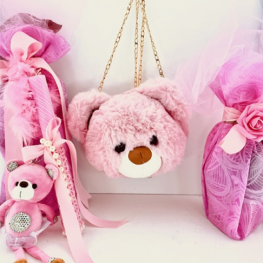 Εικόνα 2 για Σετ Λαμπάδας Pink Bear Love Bag