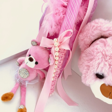 Εικόνα 3 για Σετ Λαμπάδας Pink Bear Love Bag