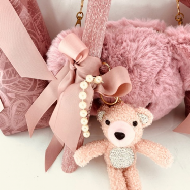 Εικόνα 2 για Σετ Λαμπάδας Vintage pink Bear Love Bag