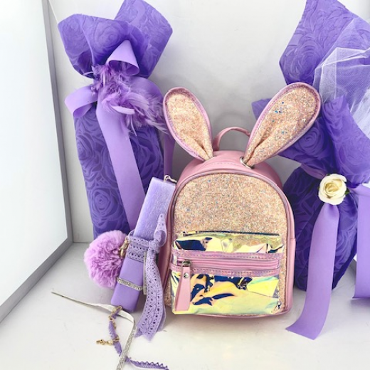 Εικόνα για Σετ Λαμπάδας Sparkling Pink Rabbit Bag