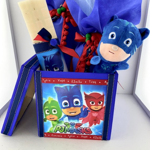 Εικόνα για Σετ λαμπάδας PJ MASKS CatBoy με λούτρινο