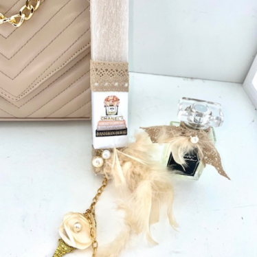 Εικόνα 2 για Luxury Bag Dark Beige  Σετ Λαμπάδας