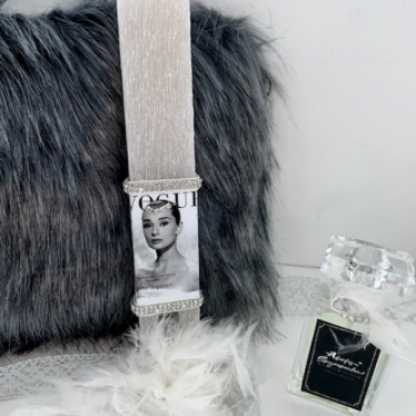 Εικόνα 2 για Luxury Fury Grey Bag Σετ Λαμπάδας