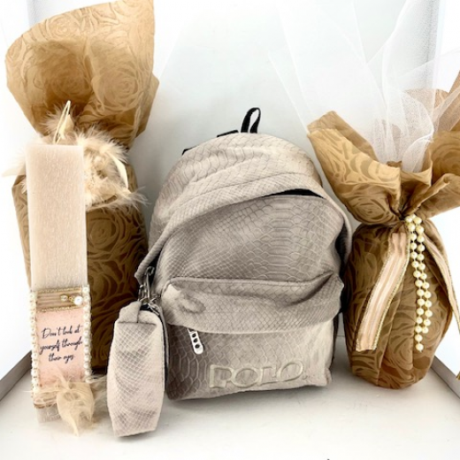Εικόνα για Σετ Λαμπάδας POLO Mini Limited Edition Beige