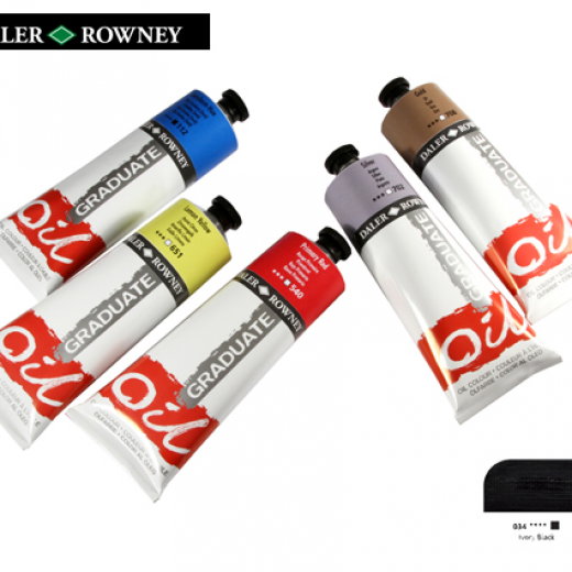Εικόνα για DALER ROWNEY ΧΡΩΜΑ ΛΑΔΙΟΥ 120ml GRADUATE IVORY BLACK