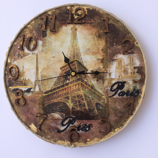 Εικόνα για Ρολόι Τοίχου Paris Vintage