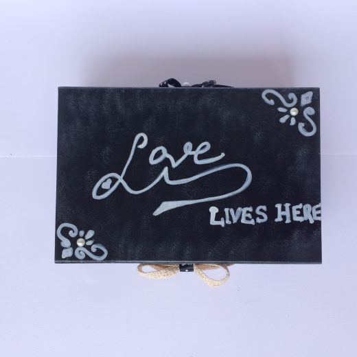 Εικόνα για Χειροποίητο κουτί χάρτινο Chalk Love