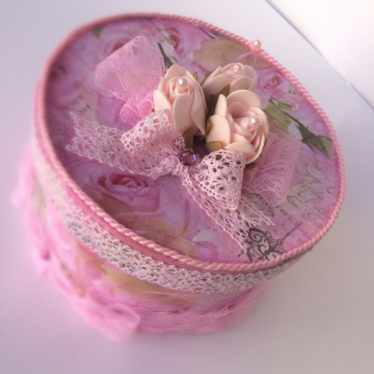 Εικόνα 3 για Χειροποίητο κουτί Pink Roses