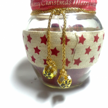Εικόνα 2 για Γούρι βάζο γυάλινο κερί Christmas Stars