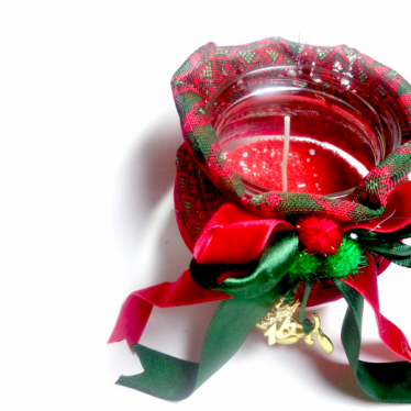 Εικόνα 2 για Γούρι βάζο γυάλινο κερί Christmas pattern